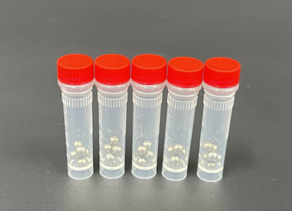 Plant sample steel bead tube