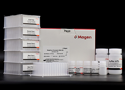 Prepacked Magnetic bead DNA preparation for forensic use