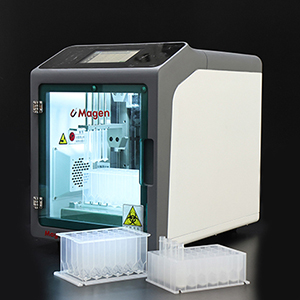 large volume nucleic acid extraction system for cell free dna workflows
