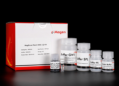 Plant DNA preparation using magnetic particles