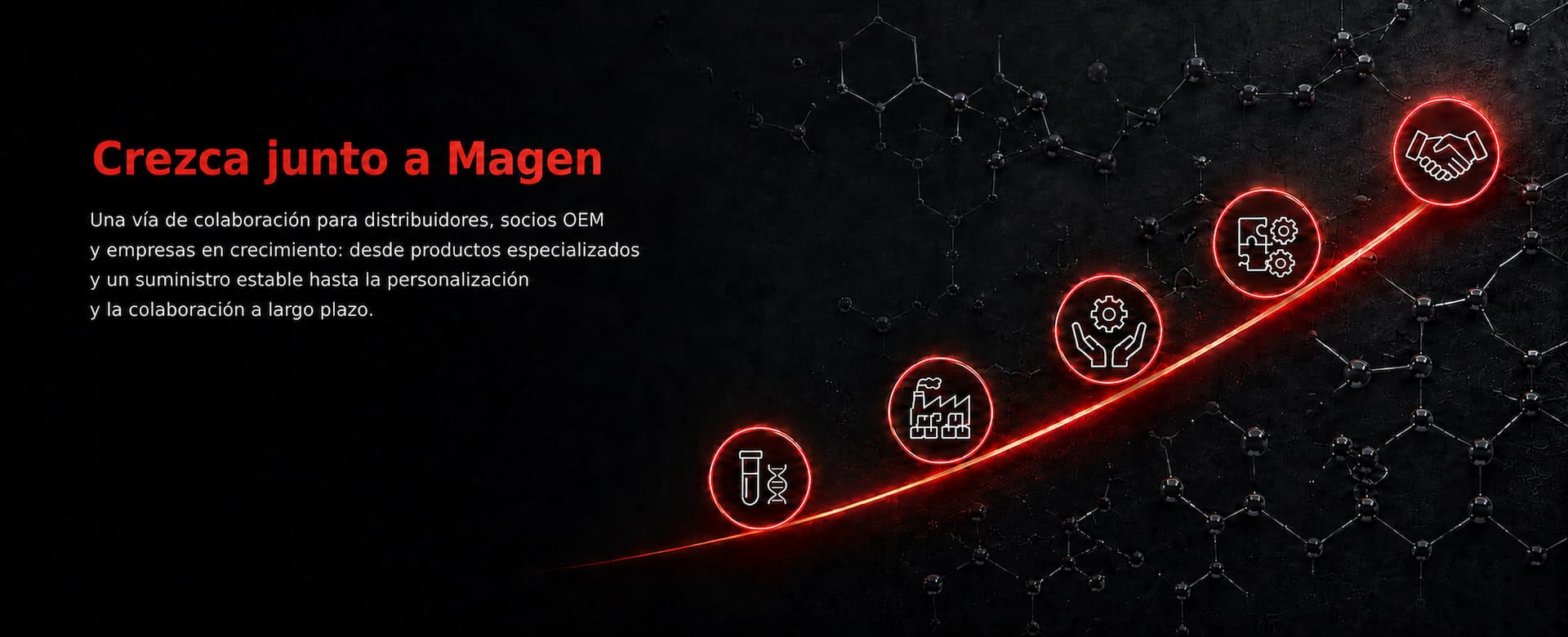 Crezca junto a Magen mediante un modelo de colaboración para distribuidores, socios OEM y empresas en crecimiento